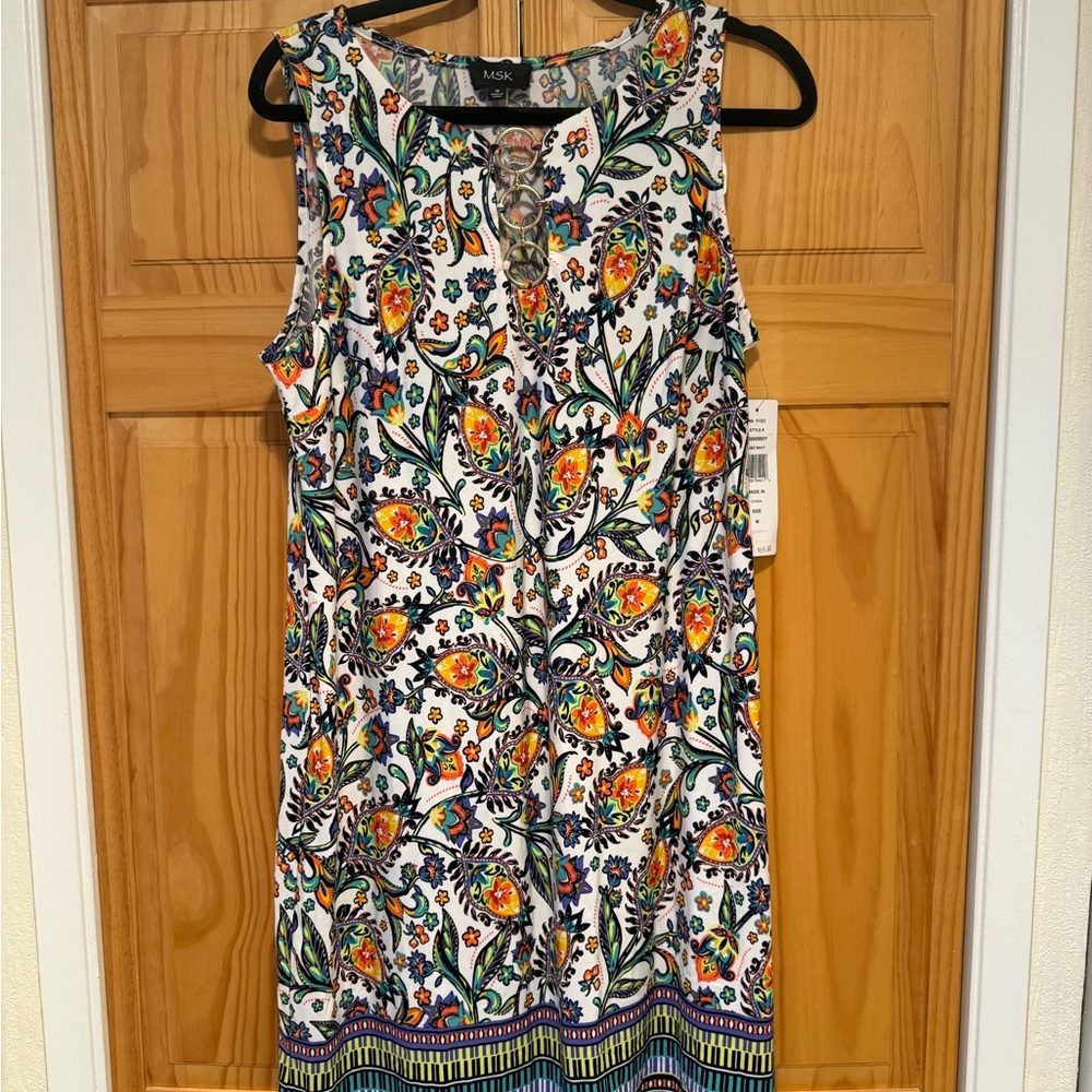 MSK Multicolor Floral Mini Dress